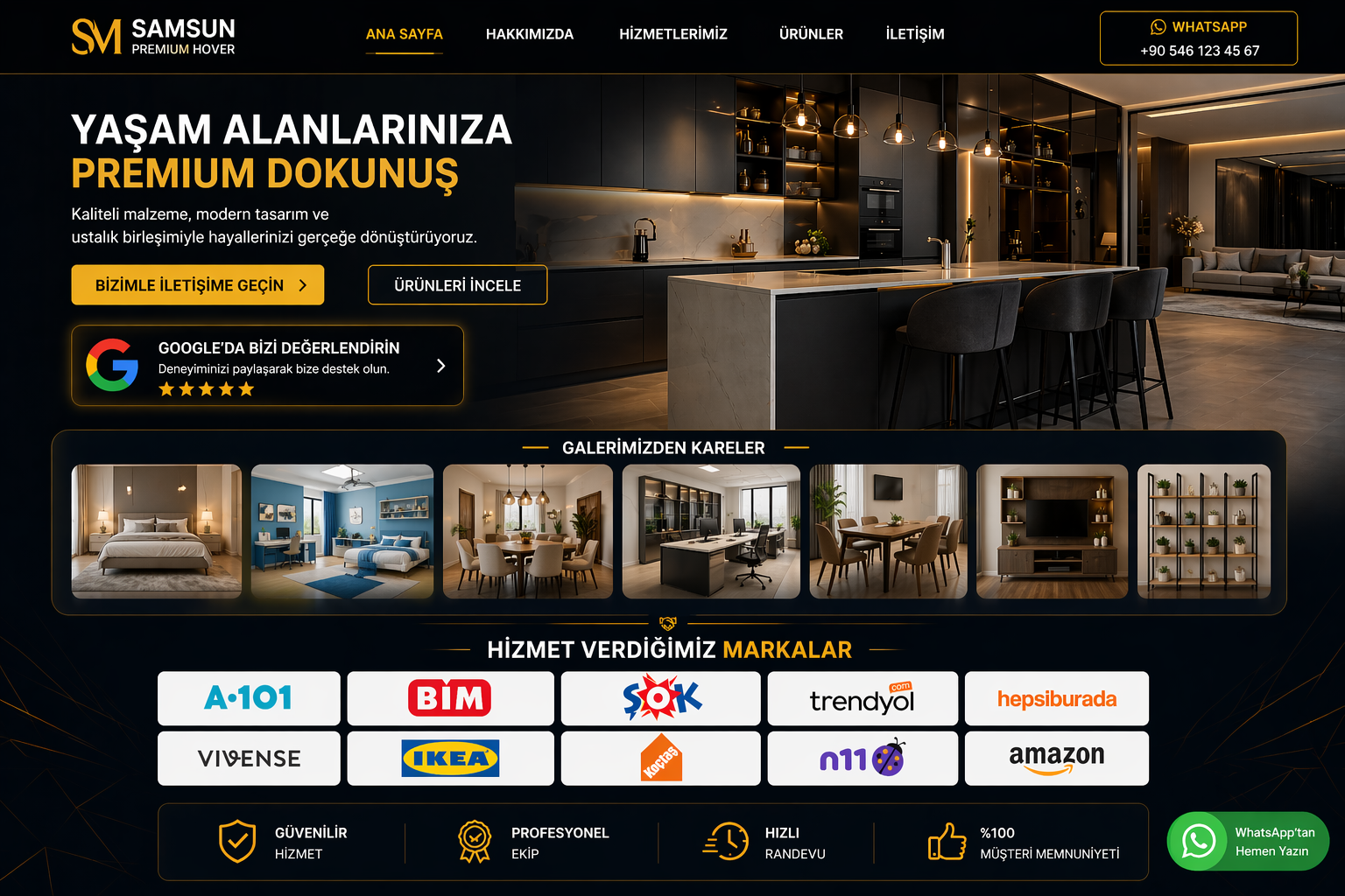 Samsun Mobilya Kurulum Premium Ana Görsel